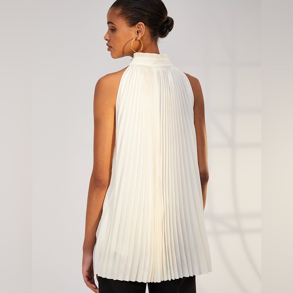 Aritzia Babaton Guell Flowy Sleeveless Blouse in White/Cream - XXS - Picture 5 of 15